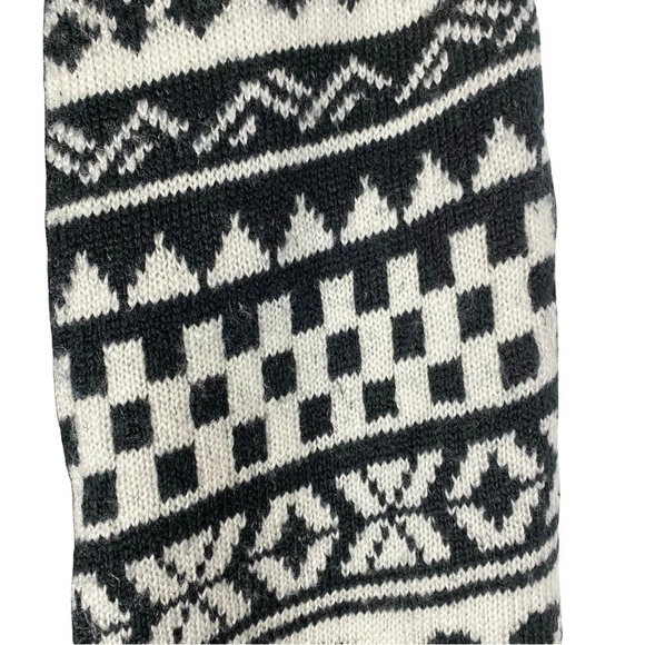 KTZ Harem Pants Mens Small Drop Crotch Track Pants Joggers Tribal Black White - Picture 14 of 15